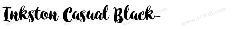 Inkston Casual Black字体转换